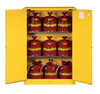 Justrite 894520 Yellow 45 Gal Sure-Grip Ex Flammable Safety Cabinet. Shop now!