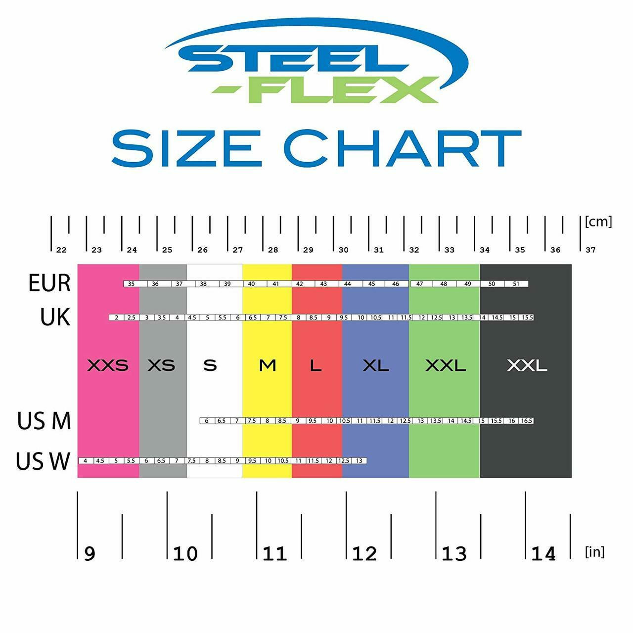 revo speed flex size chart