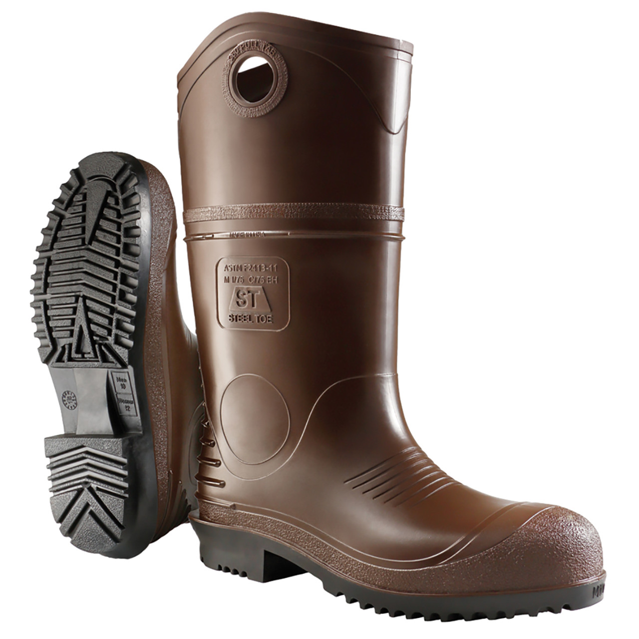 Dunlop unisex DuraPro XCP Steel-Toe Boots, 84086, Brown, 11