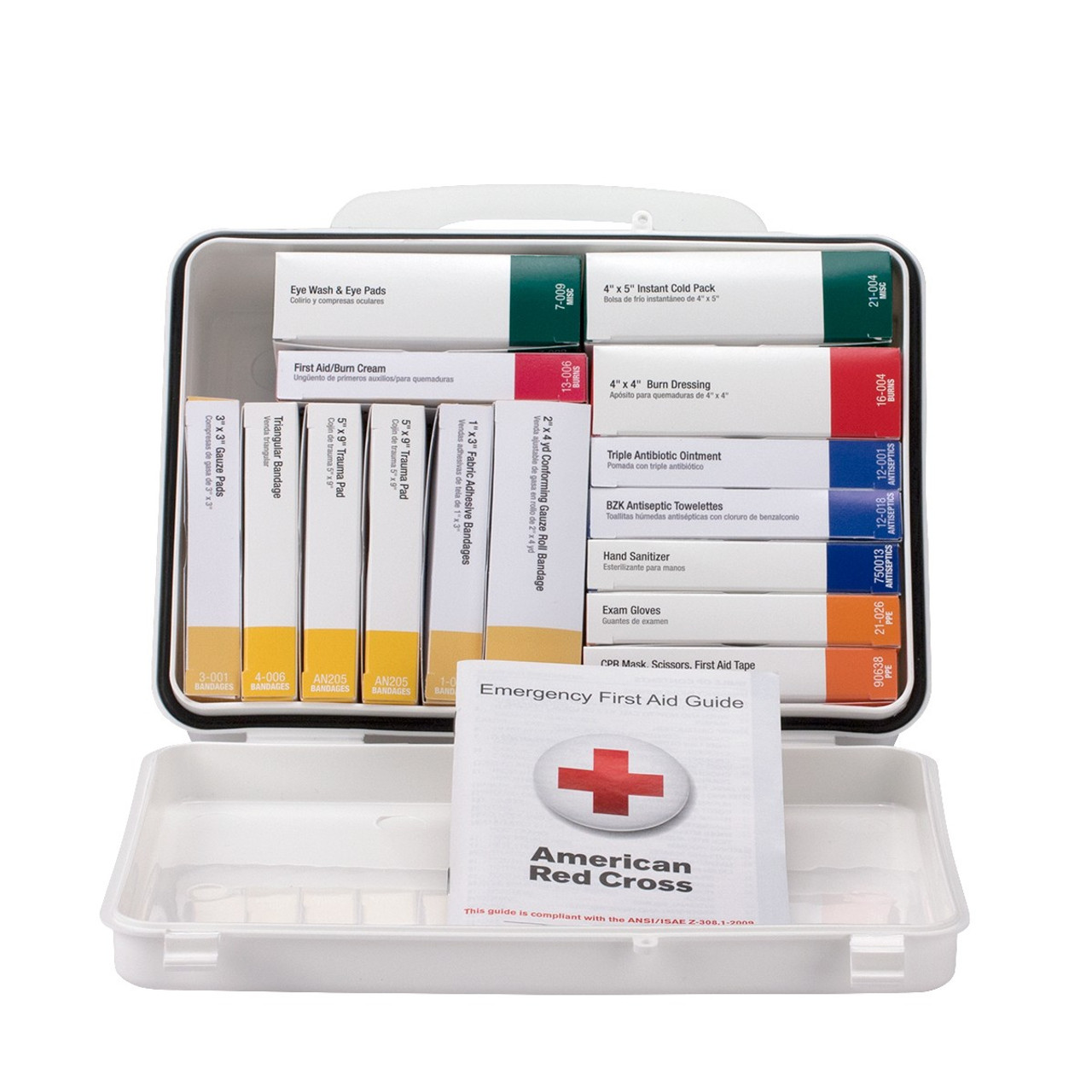 First Aid Only 90569 25 Person 16 Unit First Aid Kit, Plastic,  Weatherproof, ANSI A,Type III