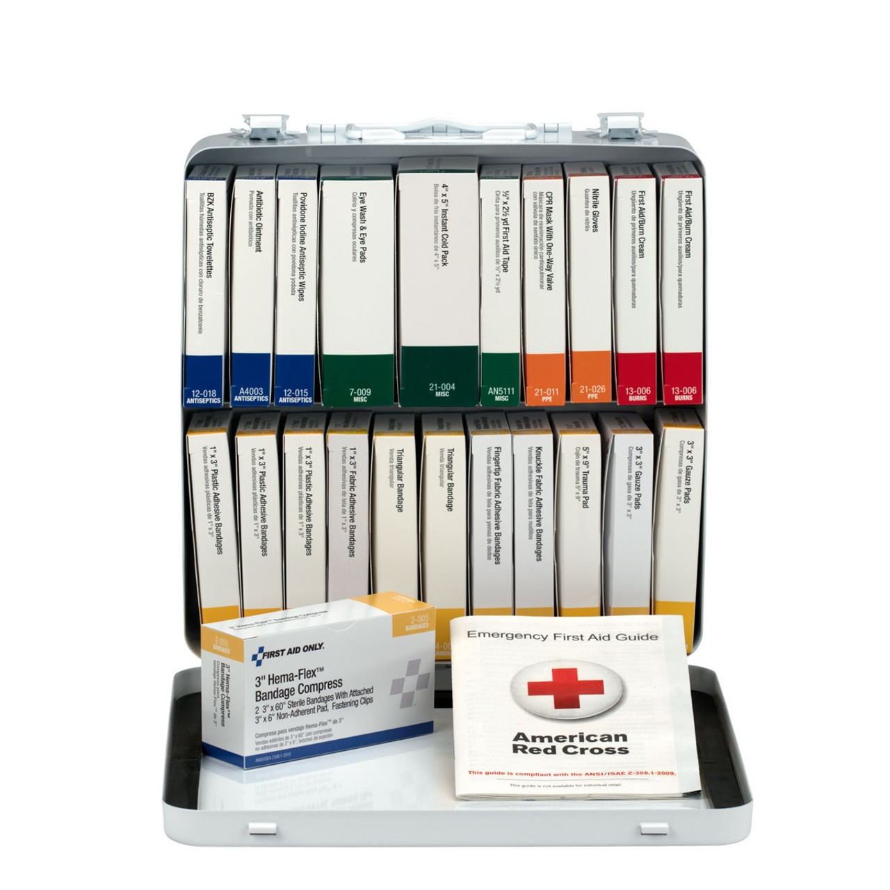 セット売り　first aid to the injured n4 エヌフォー First Aid Only 242-AN 24 Unit First Aid Kit, Metal Case