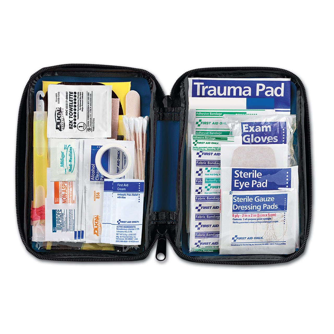 First Aid Only FAO-532 Vehicle First Aid Kit, 104 Piece, Fabric Case