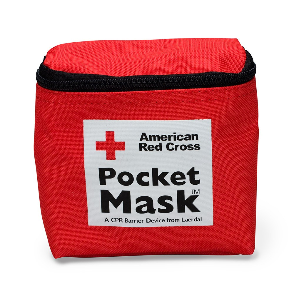 First Aid Only 363015 CPR Laerdal Pocket Mask, Fabric Case
