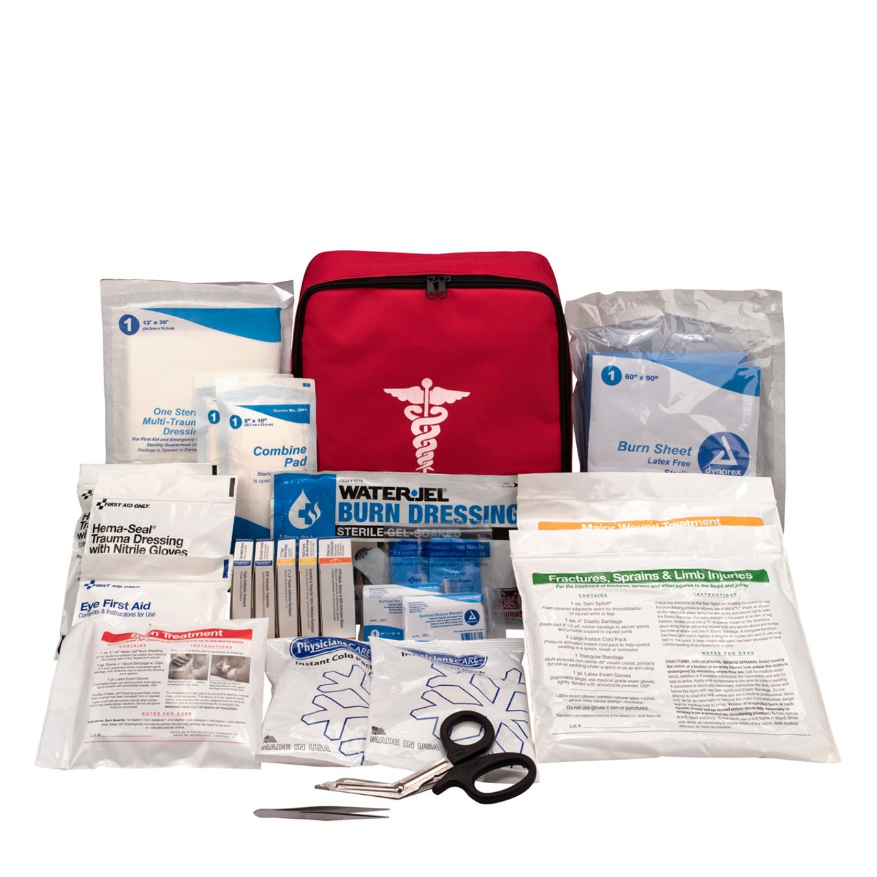 First Aid Only 3300 First Responder Kit, 91 Piece Backpack Kit