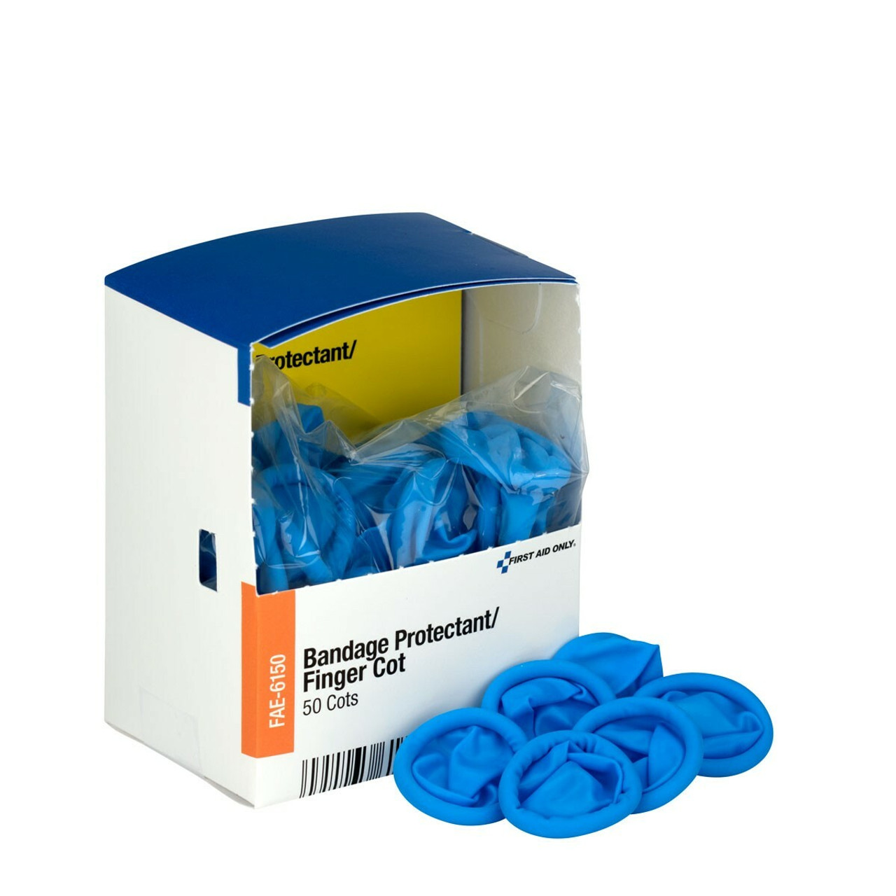 First Aid Only FAE-6150 SmartCompliance Refill Finger Cots, 50 Per Box