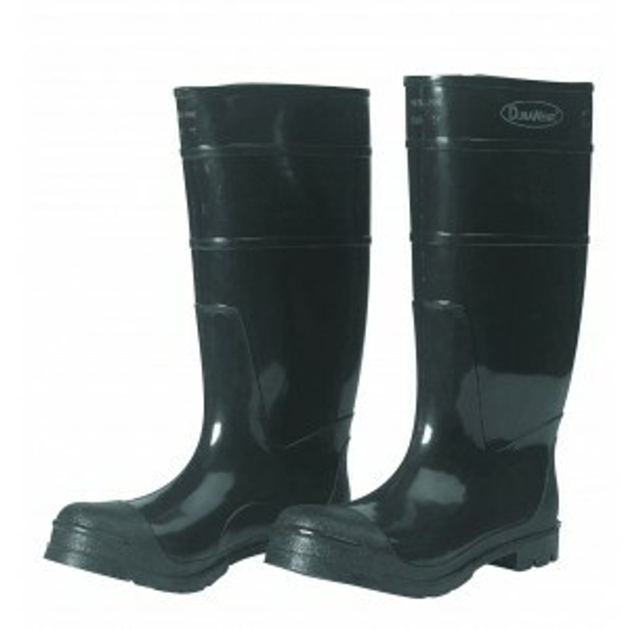 Durawear Steel Toe 16" Knee high Black PVC boots - 1 Pair