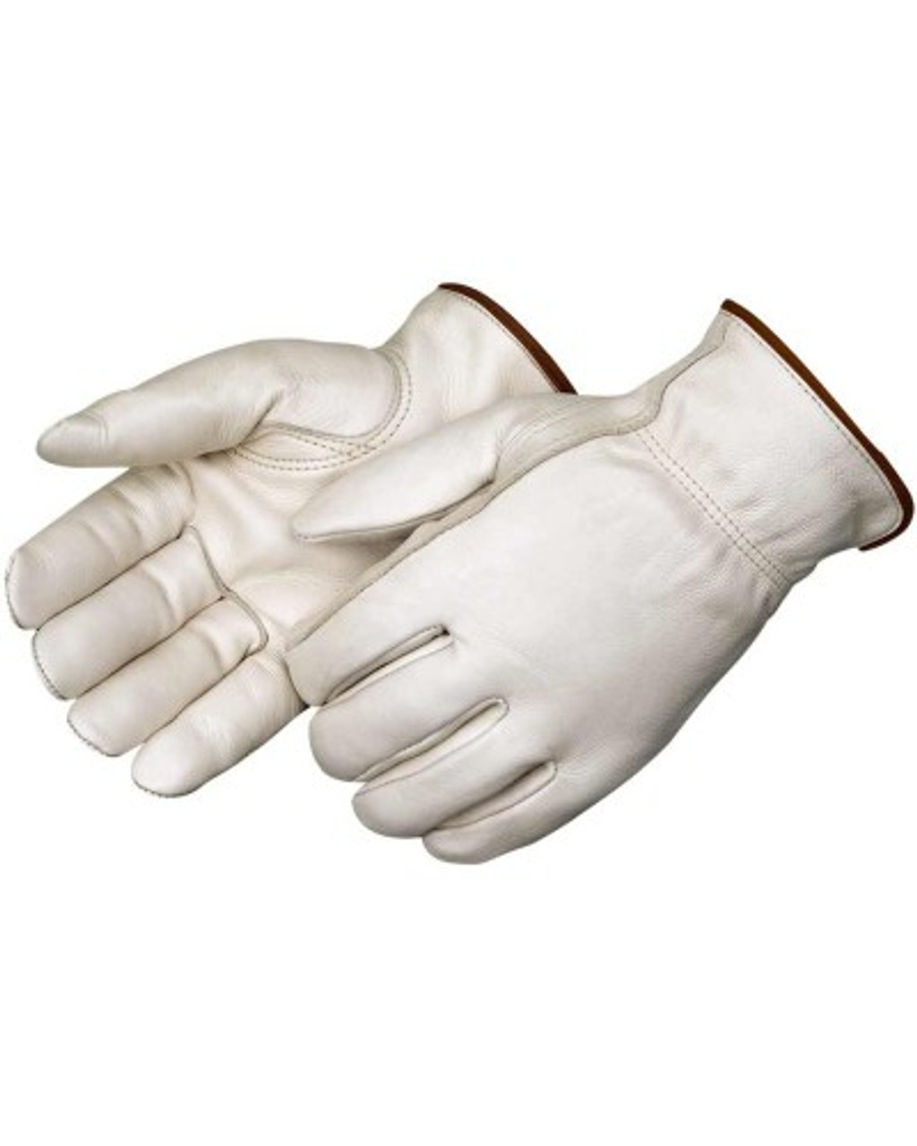 MCR Safety Durable Cowhide Leather Work Gloves - Medium