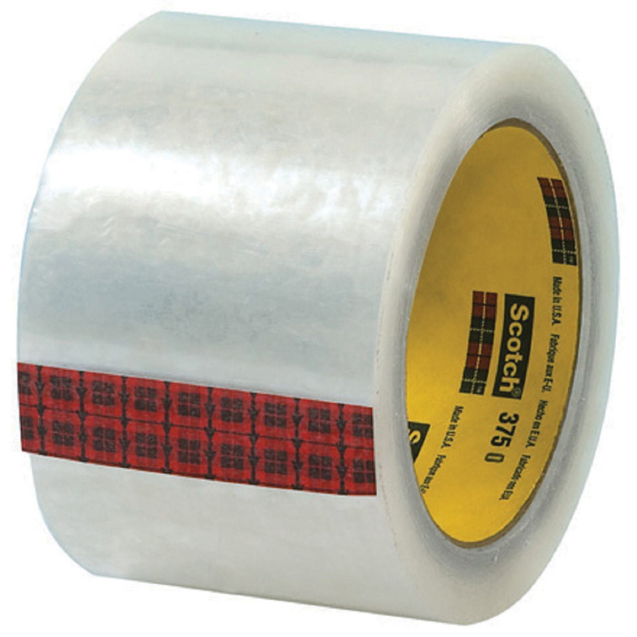 Scotch Box Sealing Tape, 48 mm x 100 m, 3 Core, Clear, 36/Carton 