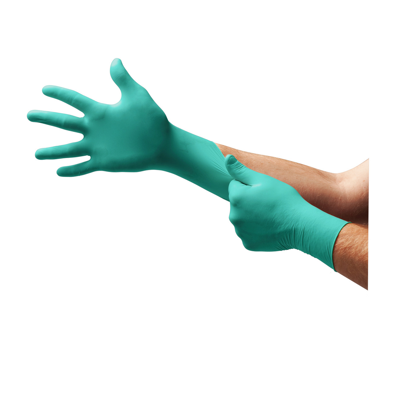 Lab Use Thick PVC Coating Dots on Palm Chemical Resistant Gloves