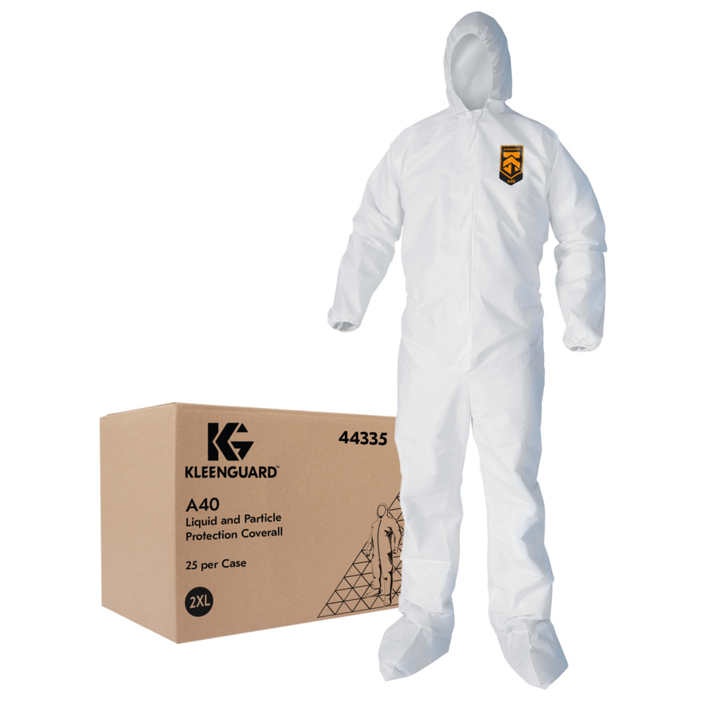 KleenGuard A40 Coveralls, White - 44335