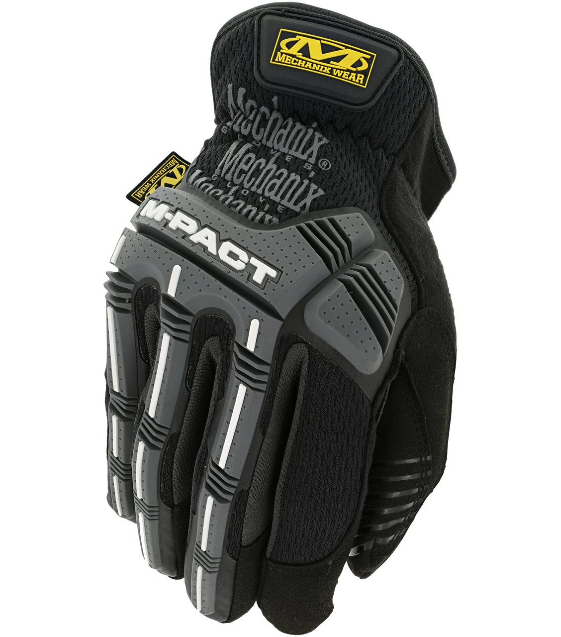 Mechanix Wear M-Pact Open Cuff - Black, Impact Resistant Work Gloves,  Black/Grey, XL, MPC-58-011 - 1 Pair