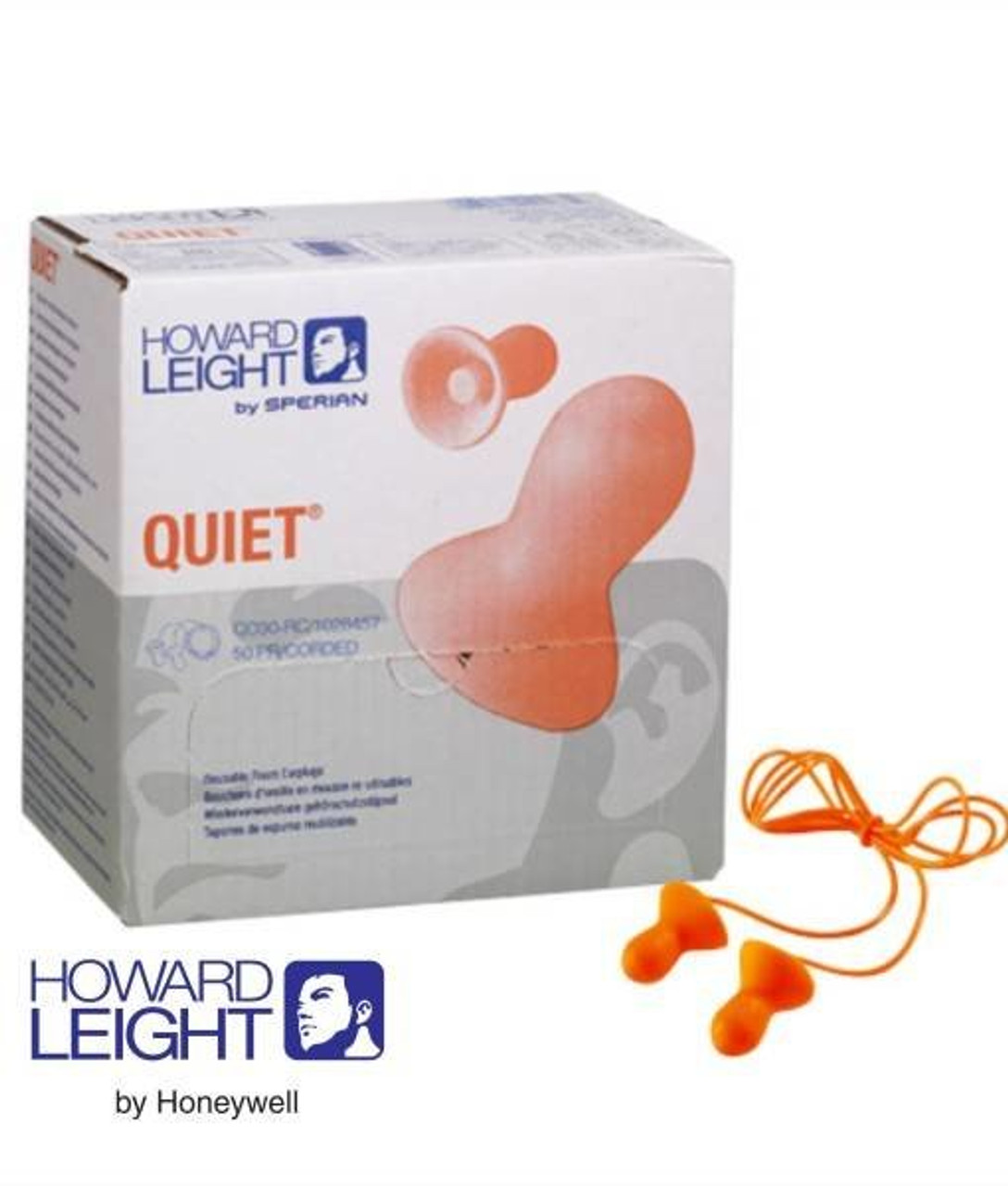 Howard Leight HL-QD-30 Quiet Reusable Foam Corded Earplug NRR 26