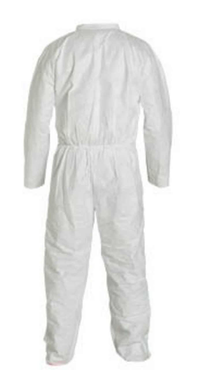 Dupont Tyvek TY120S White Coveralls w/ Open Wrists and Ankles Each