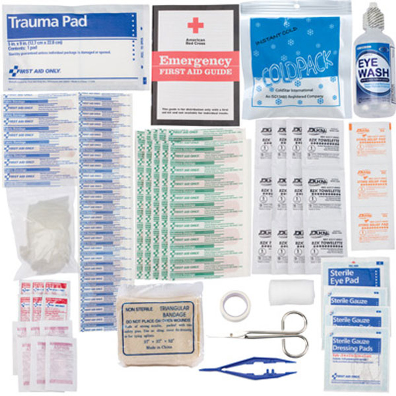 First Aid Only 50 Person Bulk Kit, ANSI, 196 Piece Kit