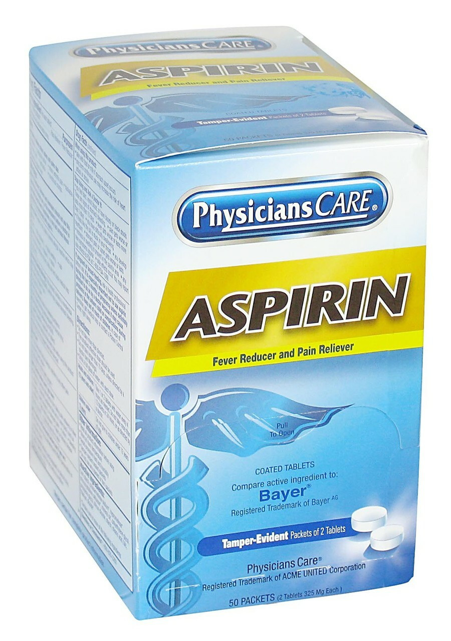 packets of aspirin