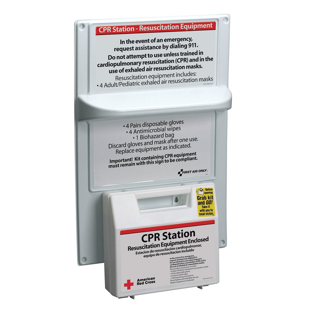 First Aid Only 9145-RC American Red Cross CPR Station