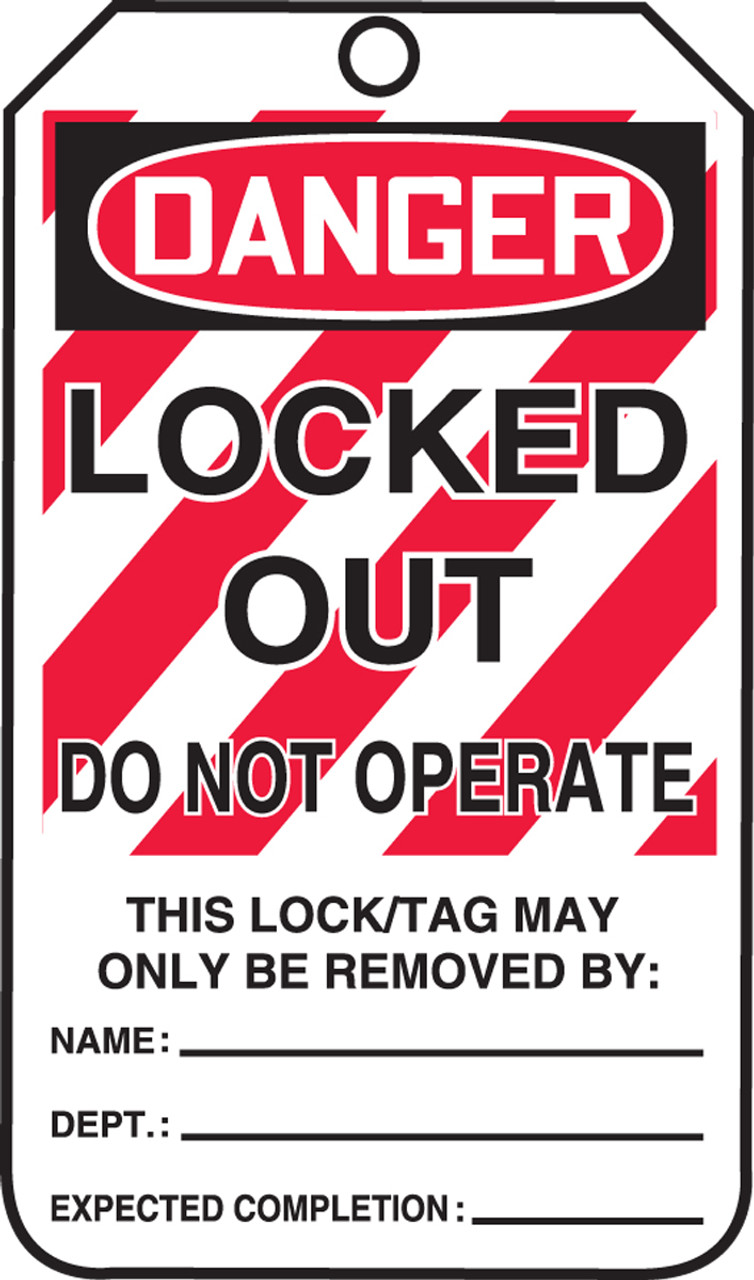 lock out tag out signs