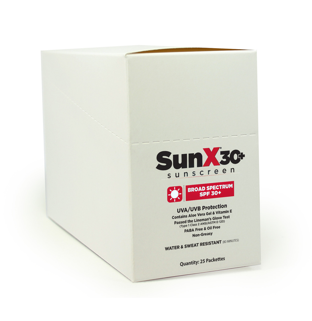 SunX Single Dose SPF30+ Broad Spectrum Sunscreen Lotion Foil Packs