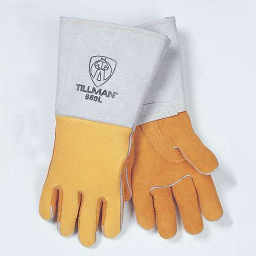 Tillman 850 Top Grain Elk Lined Welders Gloves With Straight Thumb