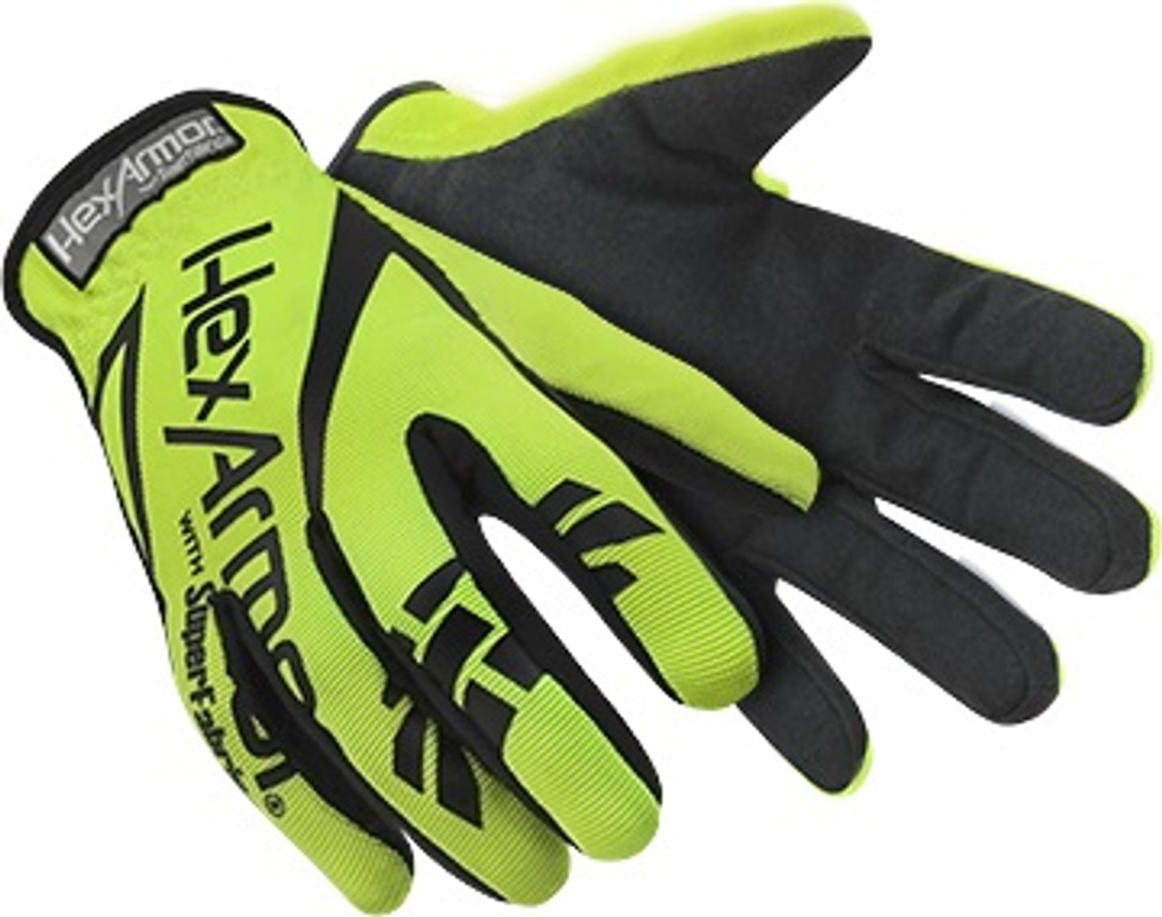 HexArmor 4033 Chrome Core Hi Vis SuperFabric Cut Resistance Gloves