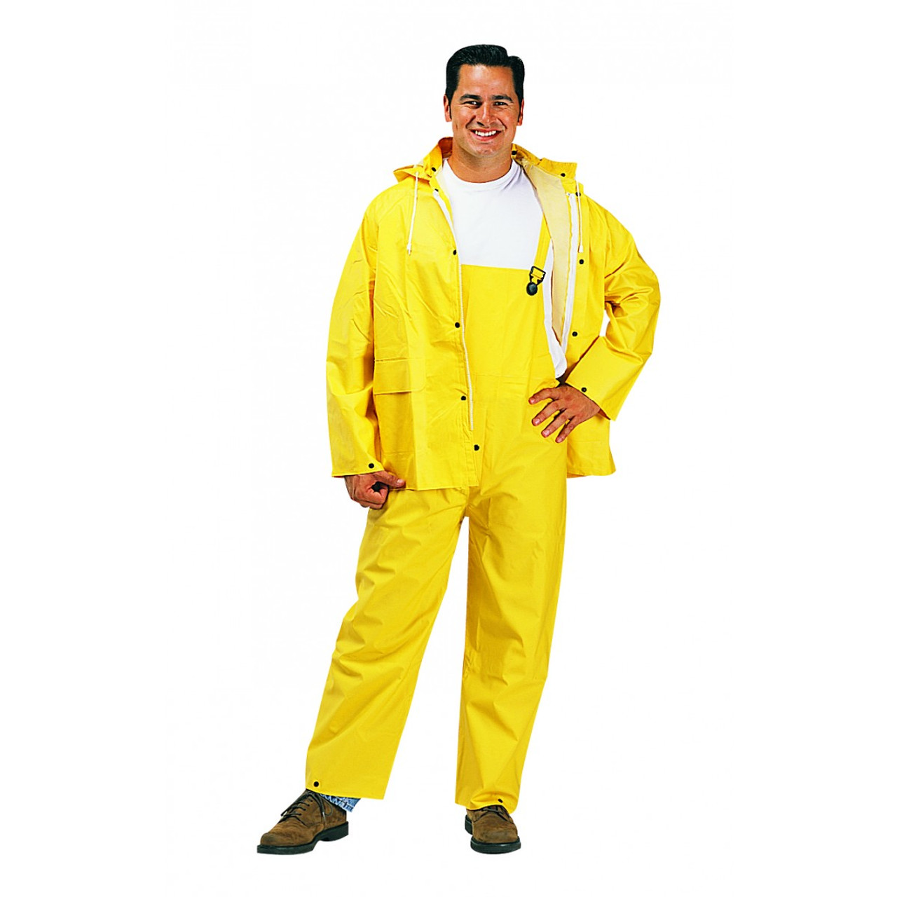 3 Piece PVC Polyester Rainsuit - SafetyCompany.com