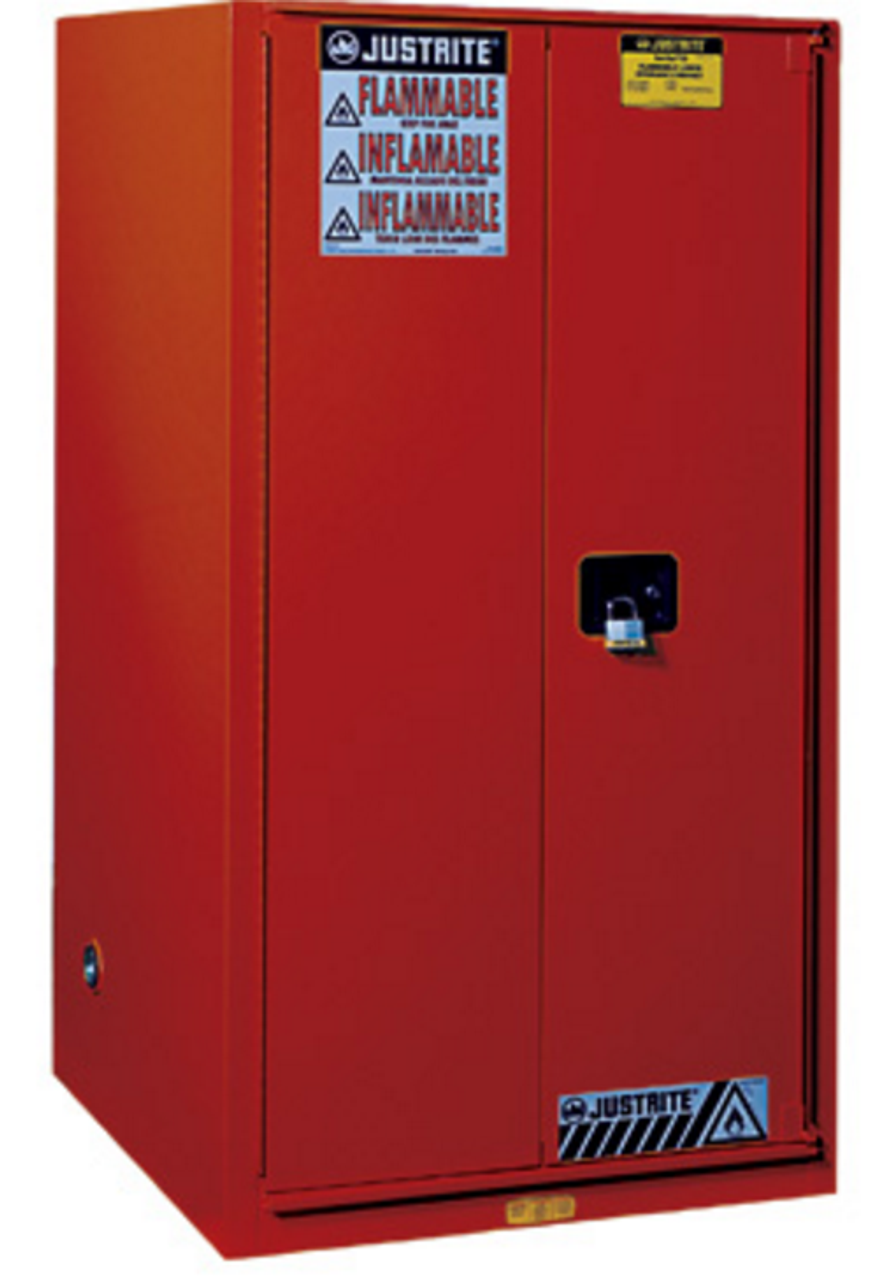 Justrite 896021 Red 60 Gal Sure Grip Ex Flammable Safety Cabinet