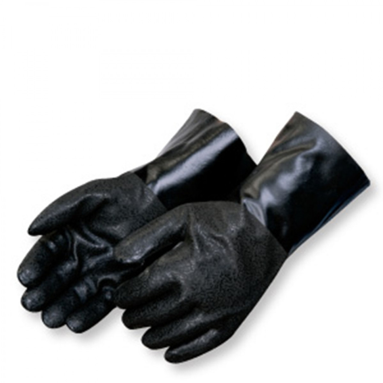 black pvc gloves