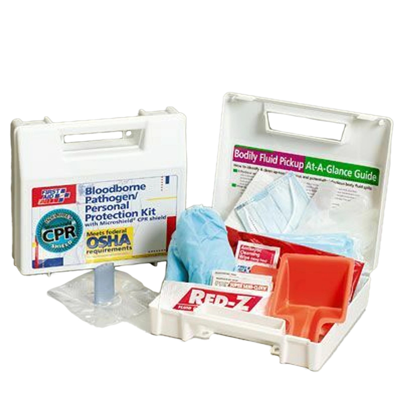Bloodborne Pathogen Personal Protection Kit with Microshield