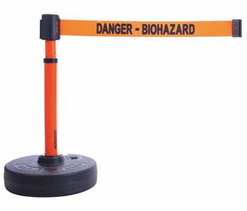 Banner Stakes PL4101 PLUS Barrier Set, Orange "Danger - Biohazard".Shop now!