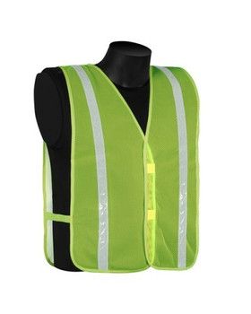 Lime Mesh Safety Vest with Silver Reflective Strip. Shop Now!