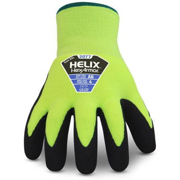 HexArmor 2077 Helix High Cut Hi-Vis Knit Glove Winter Version. Shop Now!
