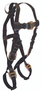 FallTech 7051 Arc Flash Nylon/Non-Belted Full Body Harness with Web Loop, Leather Insulator Mating Buckle Legs, Chest and Torso Adjusters, Black, Universal Fit.Shop Now!