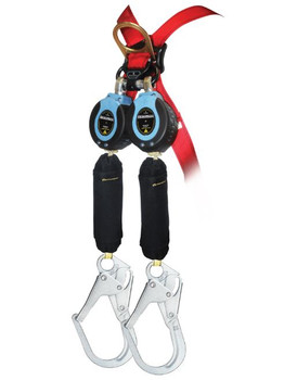 FallTech 82909TB5 9' Arc Flash Max SRD Twin-leg Steel Carabiner/Clip+Alum Rebar Hooks DuraTec. Shop Now!