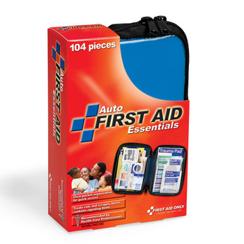 First Aid Only FAO-532 Vehicle First Aid Kit, 104 Piece, Fabric Case. Shop Now!