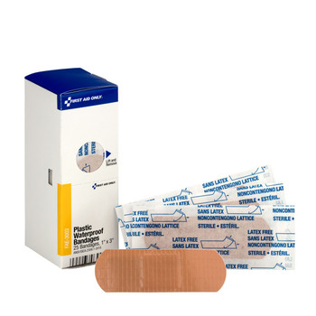 First Aid Only FAE-3003 SmartCompliance Refill 1" X 3" Adhesive Plastic Waterproof Bandages, 25 Per Box. Shop Now!