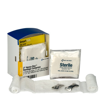 First Aid Only FAE-5009 SmartCompliance Refill 2" Hema-Flex Bandage Compress, 4 Per Box. Shop Now!