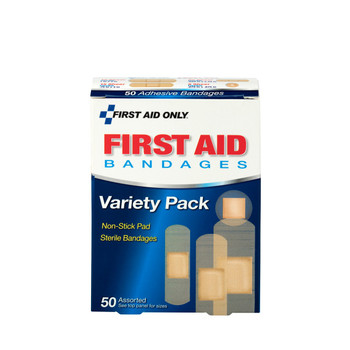 First Aid Only Sheer & Clear Bandage Variety Pack, Assorted Sizes, 280 Count