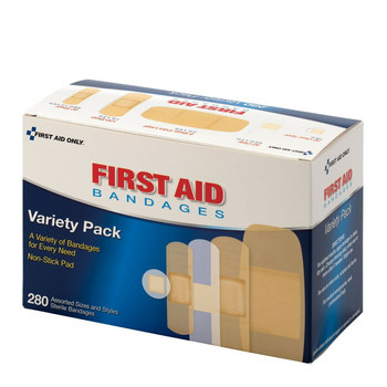 First Aid Only FA-90347 Sheer & Clear Bandage Variety Pack, Assorted Sizes, 280 Count. Shop Now!