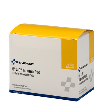 First Aid Only FA-90657 5"X9" Trauma Pad, 4 Per Box. Shop Now!