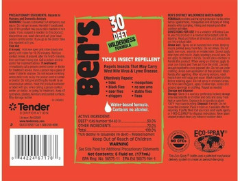 BEN'S 0006-7178 30 Tick & Insect Repellent 6 OZ ECO-Spray. Shop now! BEN'S 0006-7178 30 Tick & Insect Repellent 6 OZ ECO-Spray. Shop now!