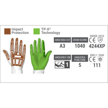 HexArmor 2021X Rig Lizard Reusable Cut Resistant Gloves
