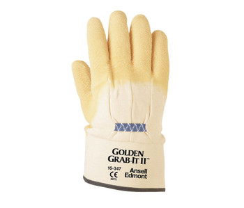 Ansell 16-347 Grab-It Multi-Purpose Palm Coated Heavy-Duty Glove with Safety Cuff. Shop Now!