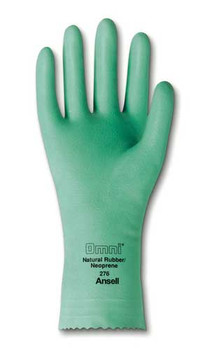 Ansell Omni Natural Rubber Latex Pebble Embossed Immersion Glove with Pinked Cuff. Shop Now!