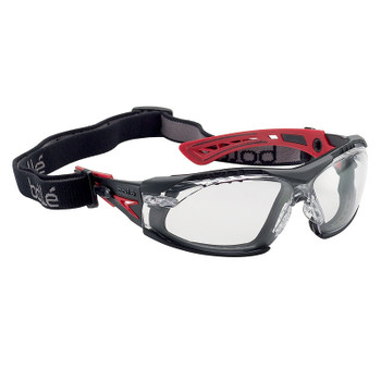 BollÃƒÆ’Ã‚Â© Safety Rush+, Red/Black Frame, Clear Lens. Shop Now!