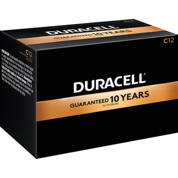 Duracell 4133301401 Coppertop 1.5V C Alkaline Battery 12-Pack