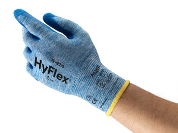 Ansell 11-818 HyFlex Light Thin Nylon Work Gloves 18 Gauge Blue