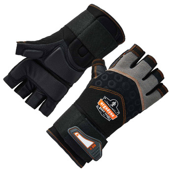 BUY Ergodyne ProFlex 910 Half-Finger Impact Gloves and Wrist Support, BLACK, Size M now and SAVE!