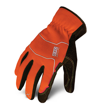 Ironclad EXO-HSO-04-L Hi-Viz Utility Gloves, Size: Large, Color: Orange - 1 Pair