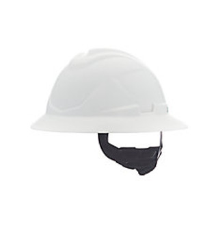 MSA V-Gard C1 Full Brim, Non-Vented, Fas-Trac Iii, White, 10215837 - 1 Each