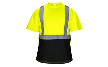 BUY Hi-Viz Class 2 Invue Black Bottom T-Shirt with Display - Yellow now and SAVE!